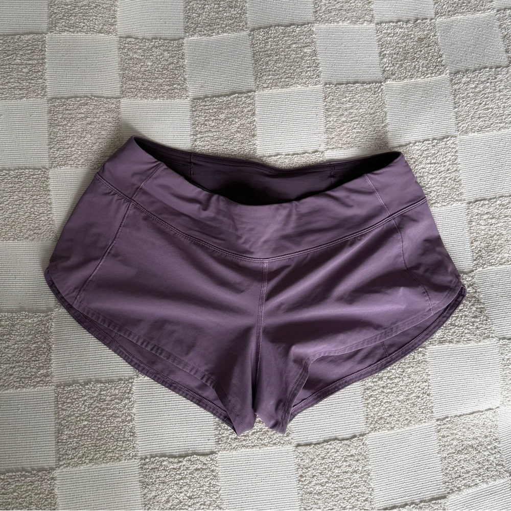 Lululemon Speed Up Low-Rise Lined Shorts 2.5” – Vivid Plum